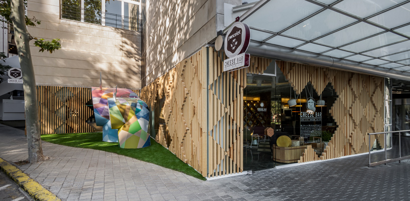 estudihac cheese bar barcelona hotel melia sarria designboom