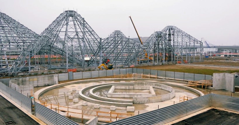 expo milano 2015 drone construction site designboom