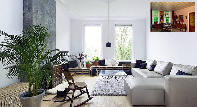 global architects re-use dutch mansion penthouse renovation