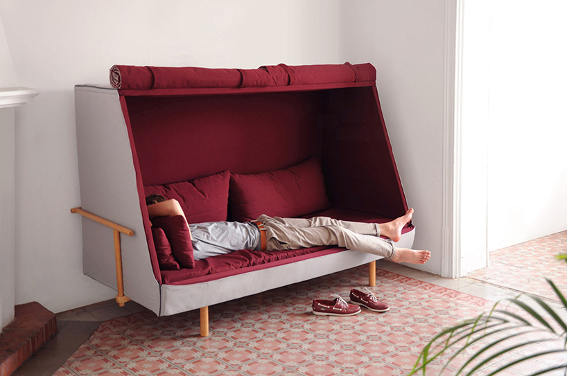 goula figuera blends a sofa, bed, and cabin into orwell project