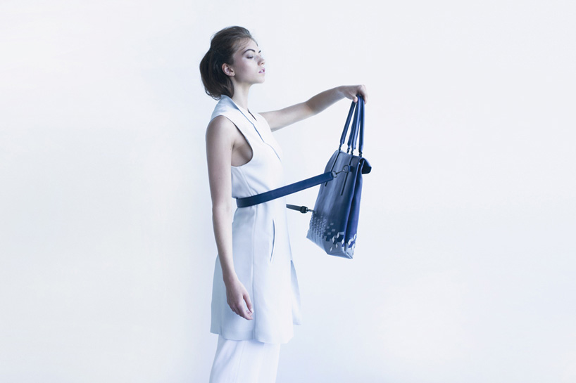 julie thissen the cyclist bags retro-reflective patterns