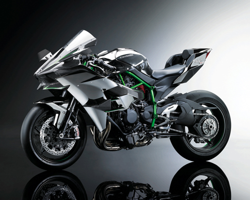 2015 kawasaki ninja H2R 998cc engine motorcycle arrives at intermot