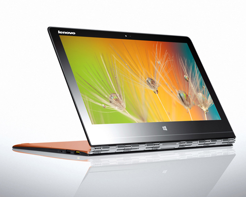 lenovo yoga 3 pro laptop's flexible-use stabilized by watchband hinge