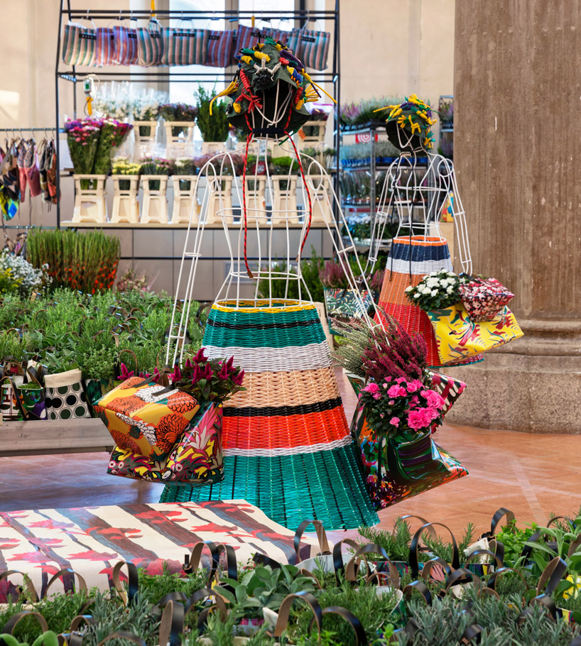 marni plants flower market at rotonda della besana in milan