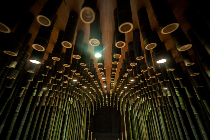 Tea Room By Minax Creates Optical Effects With Lotus Bamboo