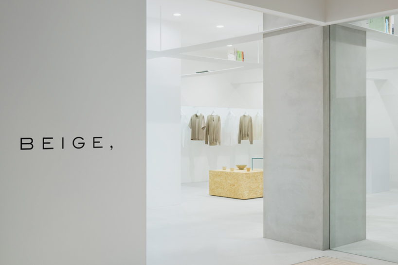 nendo beige concept store tokyo designboom