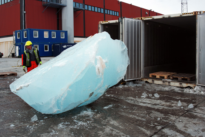 olafur eliasson ice watch project climate change greenland copenhagen