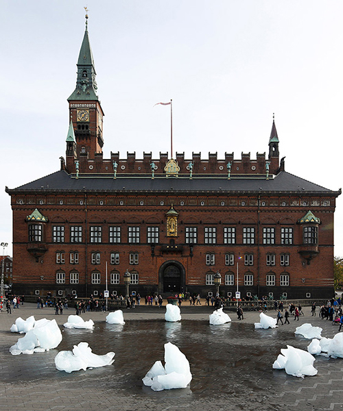 olafur eliasson moves 100 tonnes of ice to copenhagen to visualize climate change