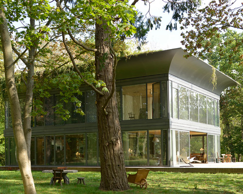 philippe starck + riko realize first version of P.A.T.H. prefab house