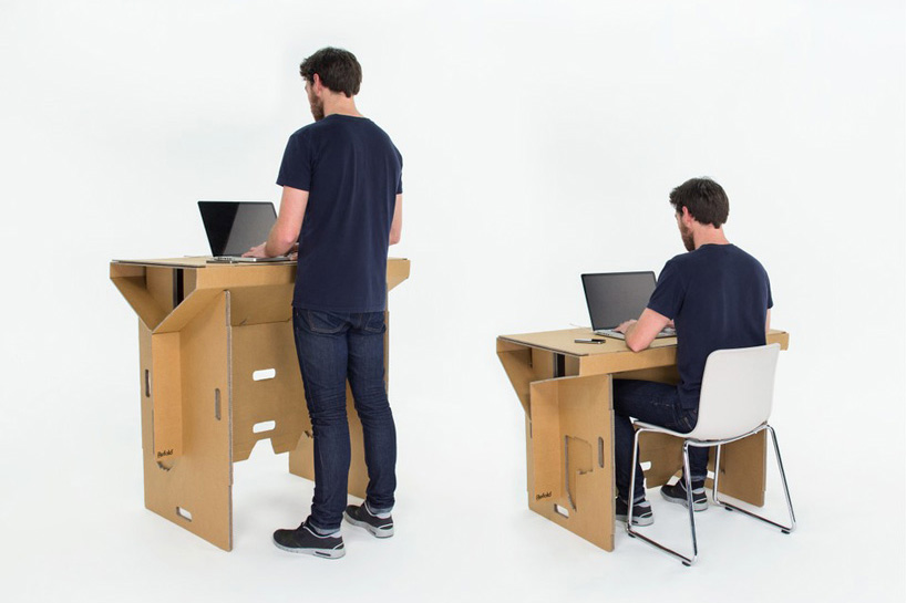 Refold Cardboard Standing Desk Changes The Way You Work