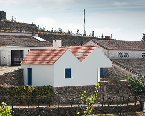 sara antunes + mário ferreira perch caretaker's house on stone wall