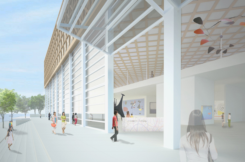 shigeru ban oita prefectural art museum OPAM designboom