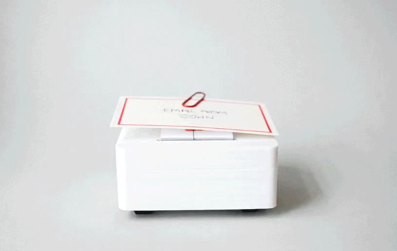 brendan dawes makes email tangible with internet-connected objects