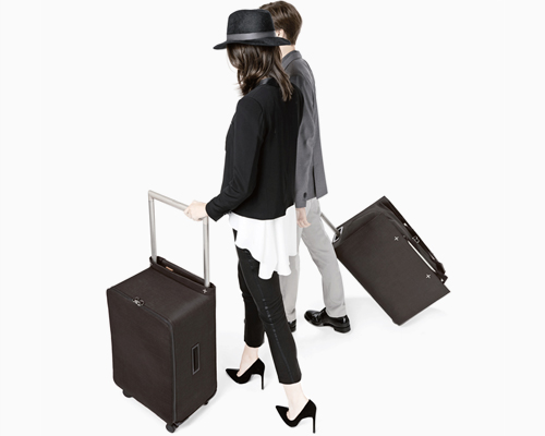 starcktrip timeless luggage collection from philippe starck and delsey