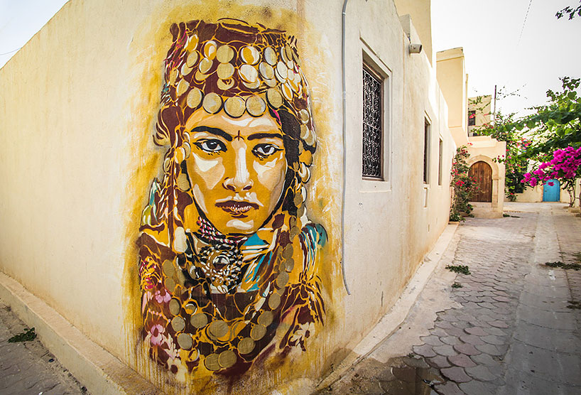 150 artists transform tunisian village into an open air art museum