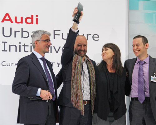 team mexico city wins the AUDI urban future award 2014 