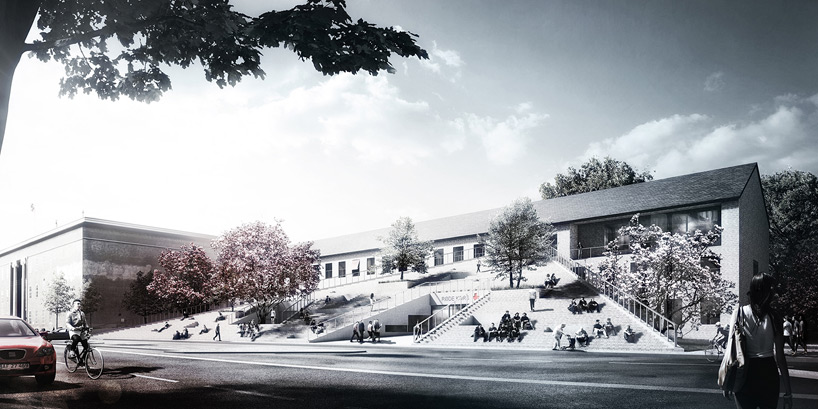 COBE extends danish red cross with staircase-roofed volunteer house