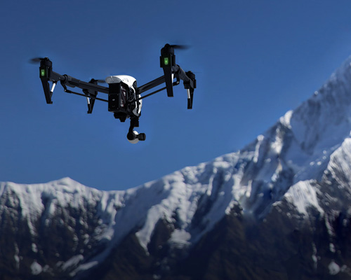 DJI inspire 1 drone's camera captures 4K video + 12 megapixel photos