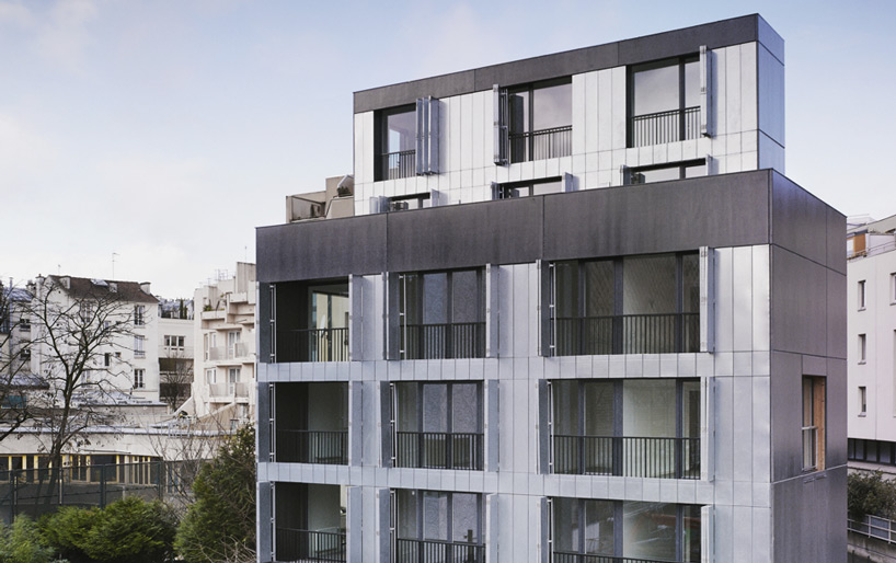 LAN screens 30 social housing units with folding shutters in paris