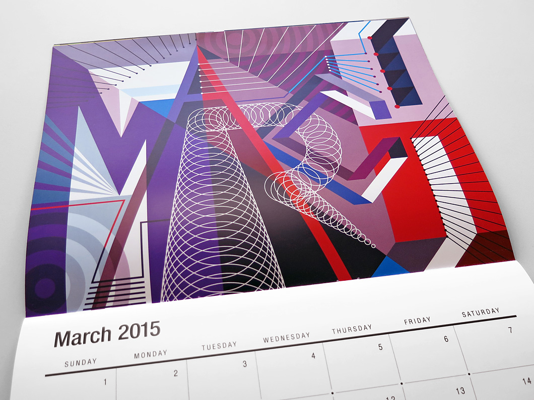 2015 ‘vectorfunk’ calendar by matt w. moore