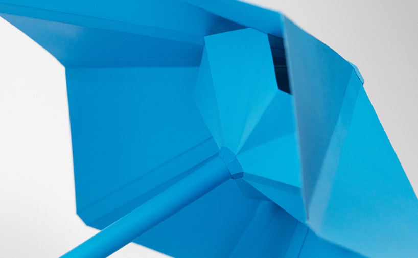 SA umbrella employs planar tension, like origami, to open and close