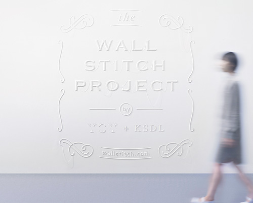 YOY simulate embroidery with 3D printed wall stitching