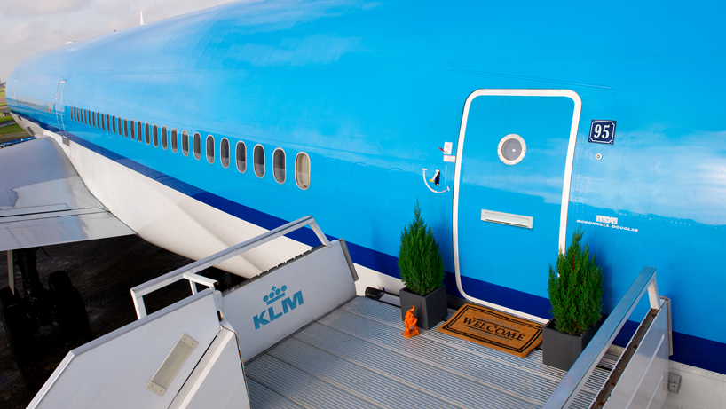 airbnb is offering the chance to spend a night inside a KLM plane...