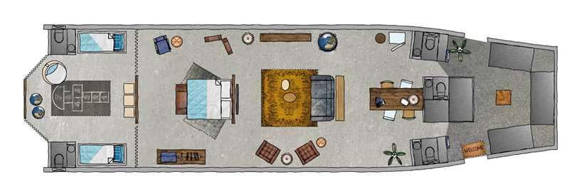 airbnb KLM plane apartment designboom 