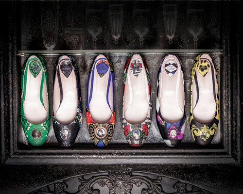 ana cvejic presents conceptual collection of printed ballerina shoes