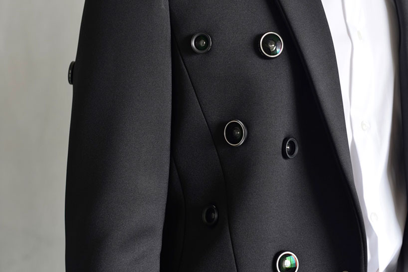 the aposematic jacket by shinseungback kimyonghun is a self-defense surveillance system