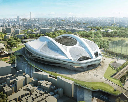 arata isozaki comments on zaha hadid's revised tokyo stadium design