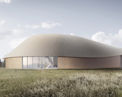 arcgency proposes undulating museum for wadden sea competition