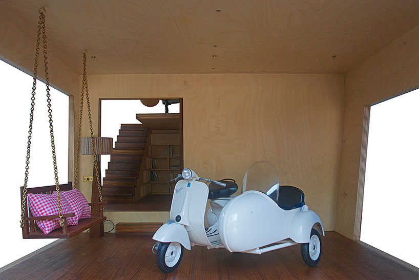 architecture brio scales down the spiral doll house at 1:6