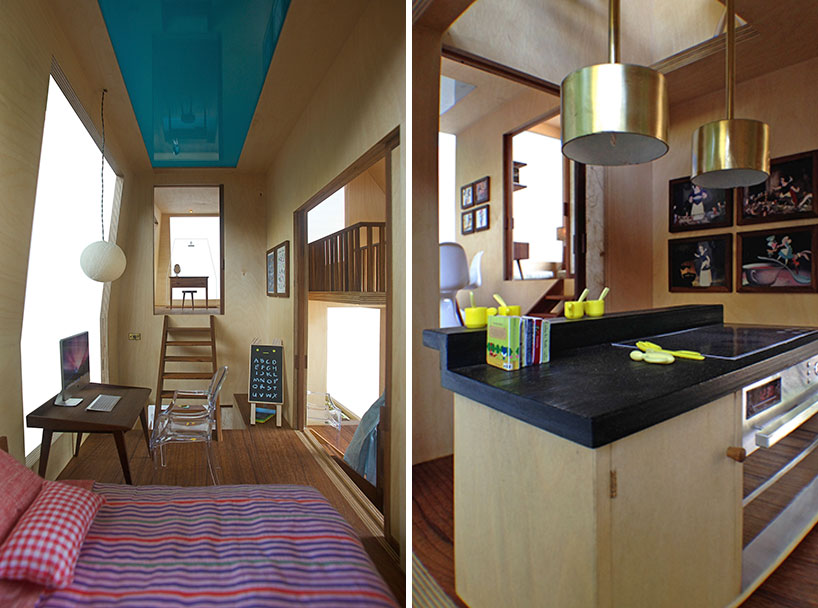 architecture brio scales down the spiral doll house at 1:6