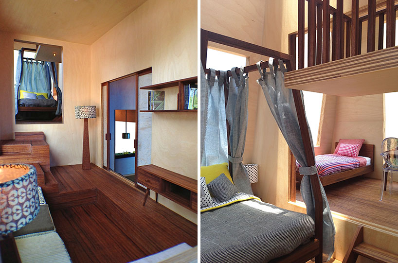 architecture brio scales down the spiral doll house at 1:6