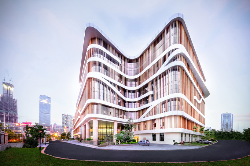 atelier alter translates bamboo into double façade for senior center