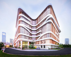 atelier alter translates bamboo into double façade for senior center