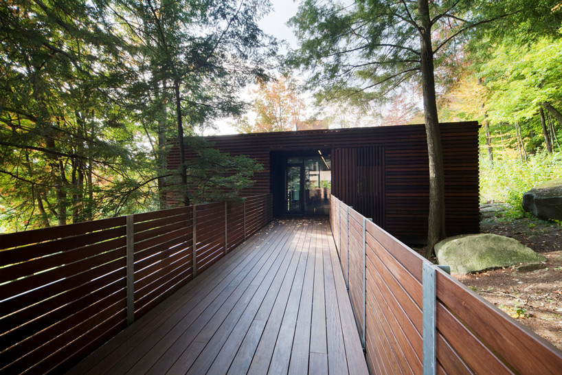 blouin tardif architecture-environnement balnea spa pavillon des arbres designboom