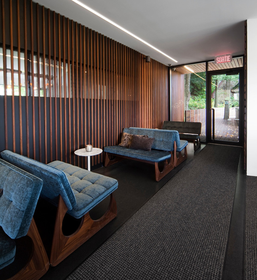 blouin tardif architecture-environnement balnea spa pavillon des arbres designboom