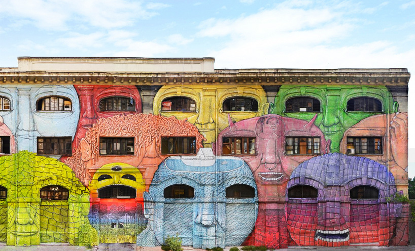 blu adds painted personalities to roman military warehouse
