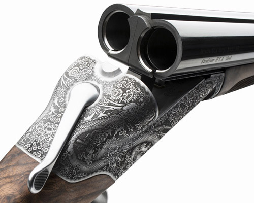 beretta woodbridge shotgun 486 with engraving design by marc newson