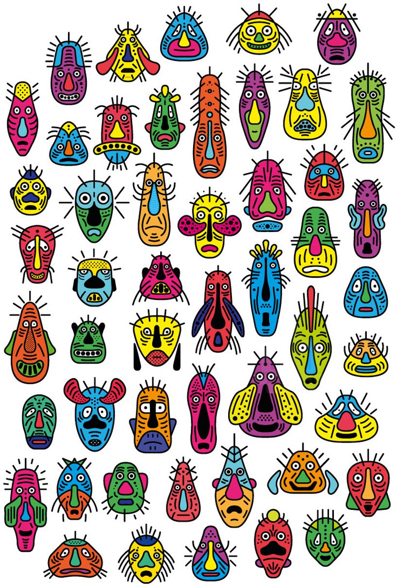 carlos luis trujillo tribal masks