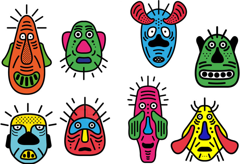 carlos luis trujillo tribal masks