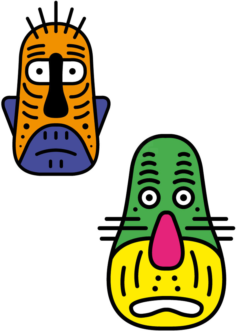 carlos luis trujillo tribal masks