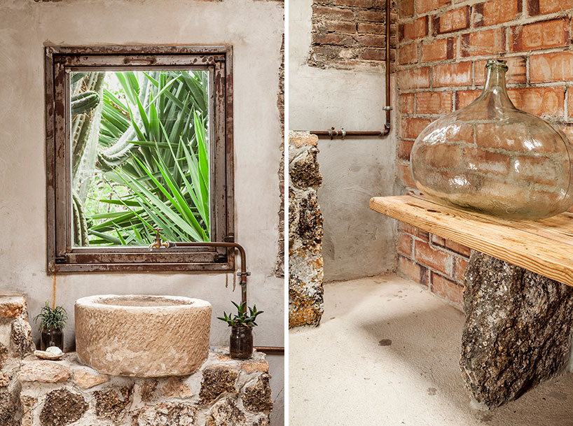 clara nubiola converts a deteriorating shed into the cube changing room