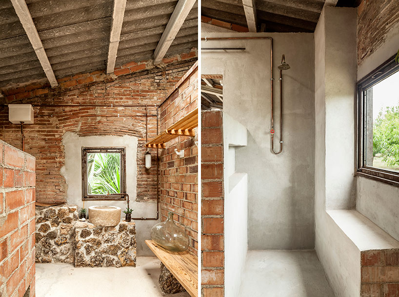 clara nubiola converts a deteriorating shed into the cube changing room