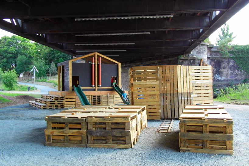 collective disaster helps community with sustainable temple of holy shit