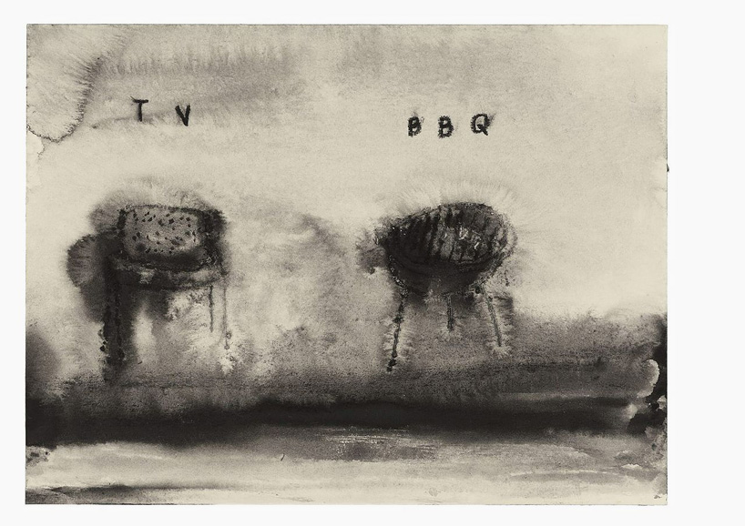 david lynch presents drawings + paintings for naming exhibit at mima