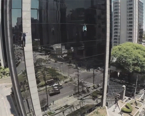 mannequin drones fly black friday deals above sao paulo's high street