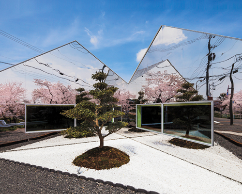 bandesign clads roadside café with reflective mirrored surfaces